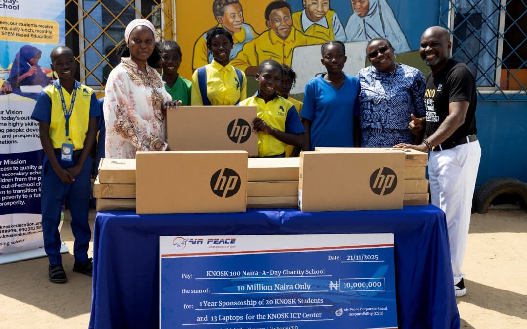 Air Peace Champions Educational Equality With Landmark Support to KNOSK 100-Naira-A-Day School