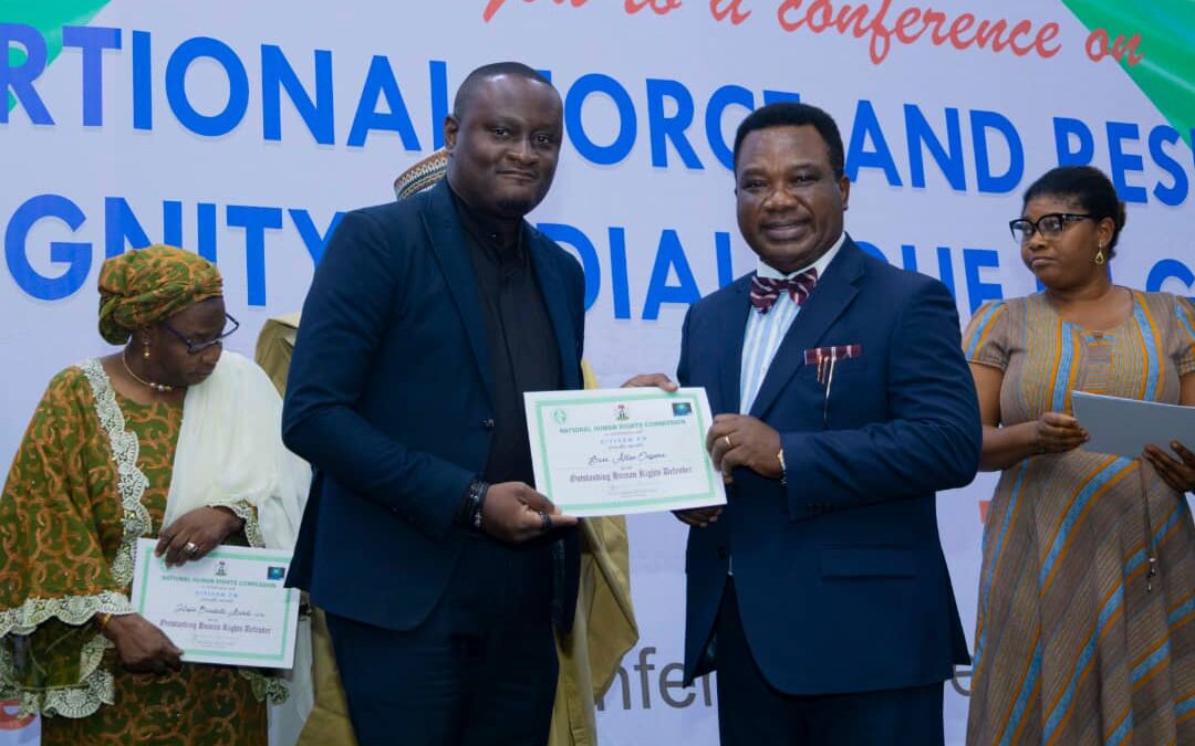 Onyema Unveiled as Distinguished Human Rights Defender at NHRC 30th Anniversary Gala